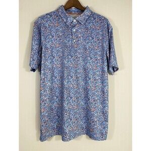 Maelreg Performance Polo Shirt Men’s L – Abstract Print